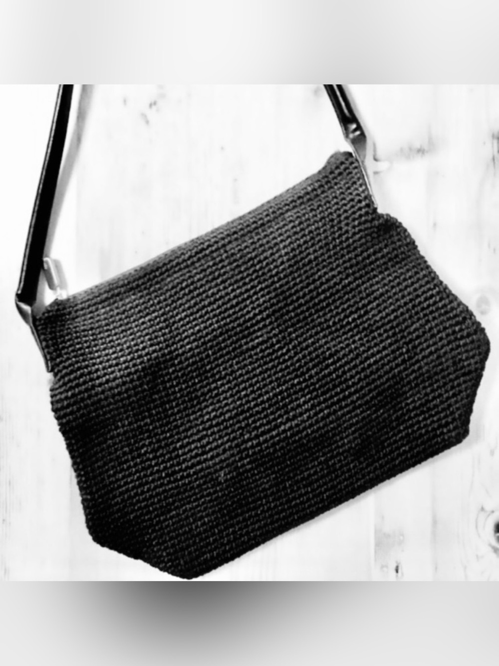 Black Macrame Boho Shoulder Bag New York & Company